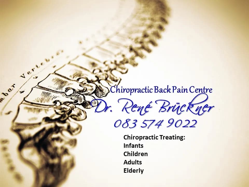 Chiropractor Nelspruit - Back Pain Centre - Dr Rene Bruckner