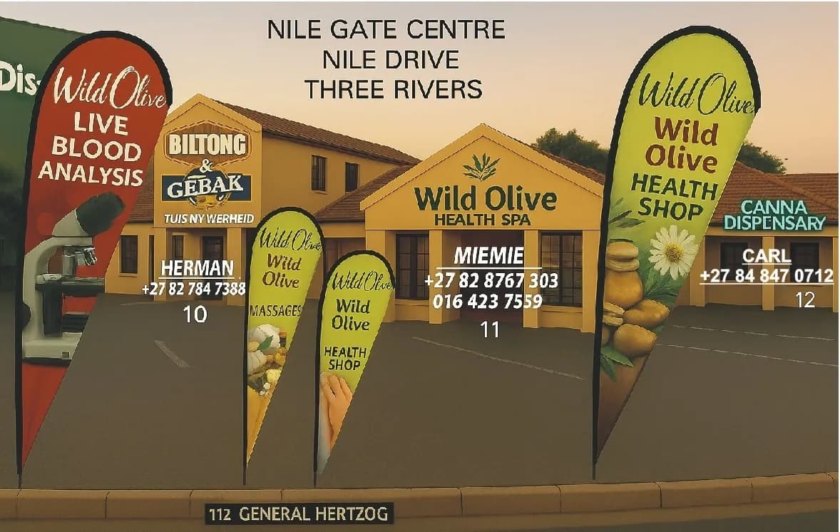 Effleurage Health Shop with Wild Olive Health Spa